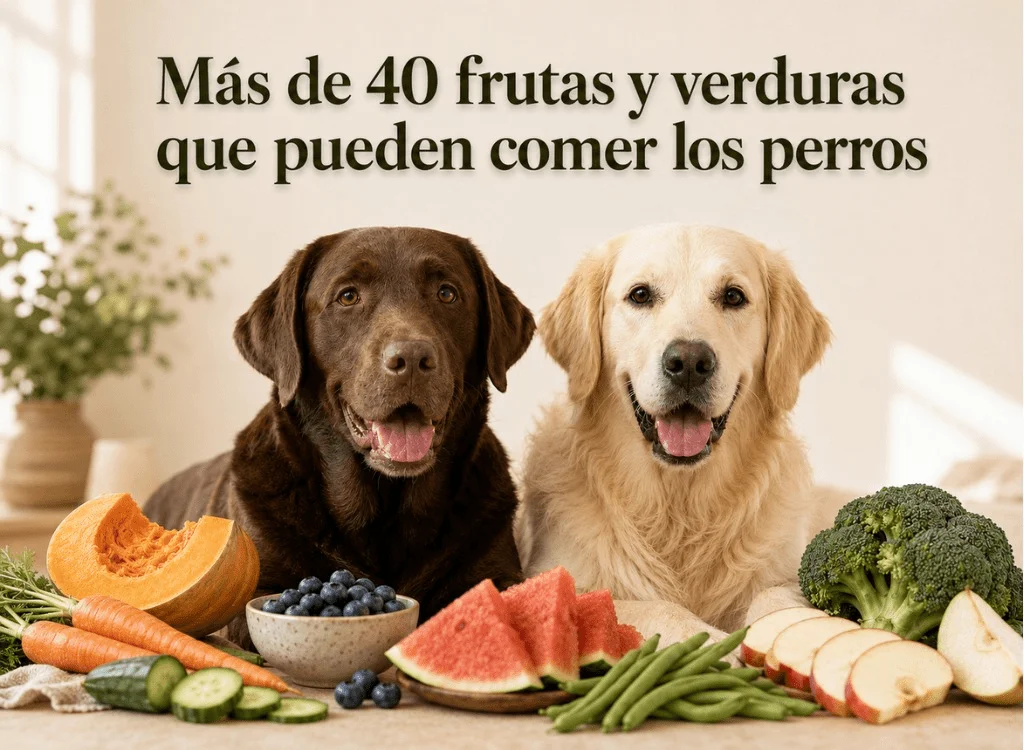 mas de 40 Frutas y Verduras que pueden comer los perros oh my gos