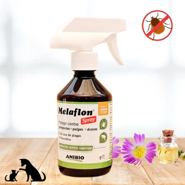 Anibio Melaflon Spray Antiparasitario Perro Gato ohmygosweb.com
