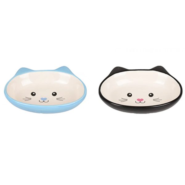 Comedero de Ceramica para Gatos - Carita