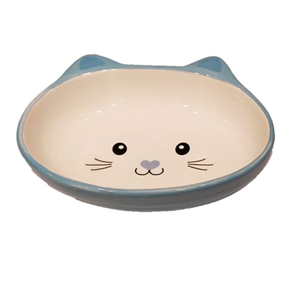 Comedero de Ceramica para Gatos - Carita