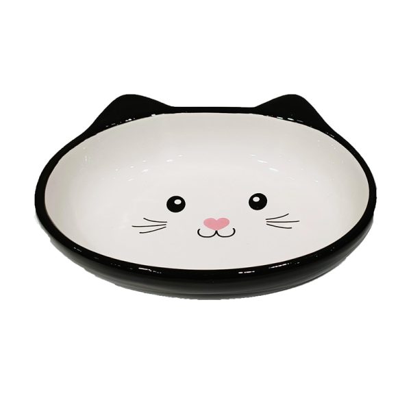 Comedero de Ceramica para Gatos - Carita