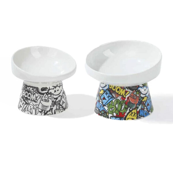 comedero elevado perro y gato m-pets urbanstyle colores