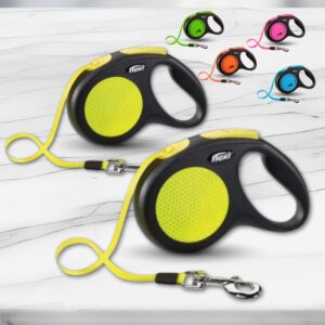 Brillante Correa Flexi 5 Metros Neon
