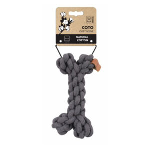 HUESO de cuerda GRIS M-pets 19cm COTO oh my gos