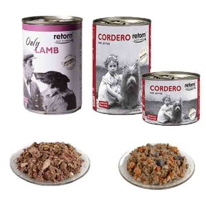 Retorn Comida Cordero Para Perros