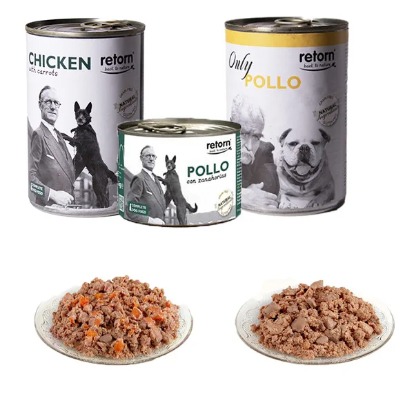 Retorn comida humeda perro Pollo