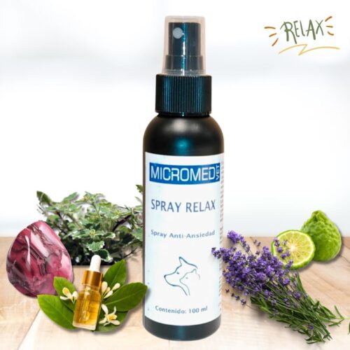 Spray Relax Antiestres para Perros y Gatos Micromed ingredientes