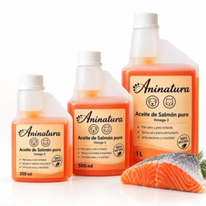 Aceite de Salmon para perro y gato Aninatura barato en oh my gos