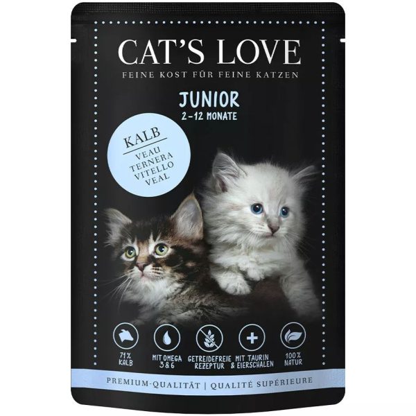 cat's love kitten comida humeda kitten TERNERA