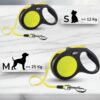 Correa Flexi 5 Metros Neon S y M correa extensible resistente para perro oh my gos