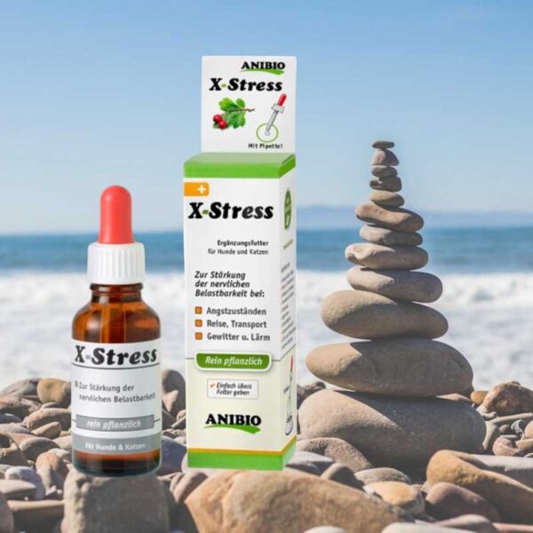 X stress Anibio antiestres perros y gatos en gotas natural oh my gos barcelona