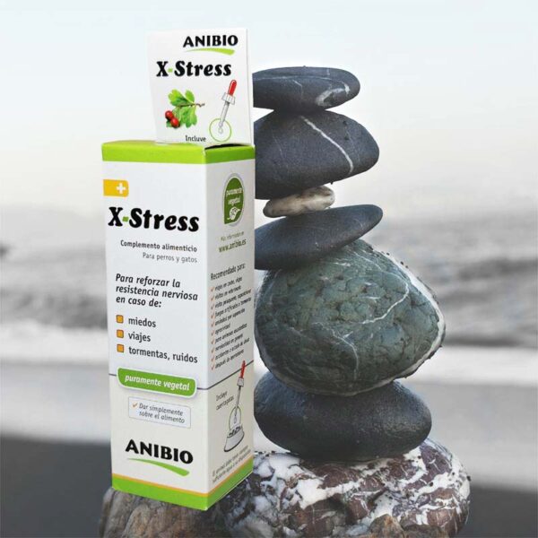X stress Anibio antiestres perros y gatos en gotas natural oh my gos barcelona