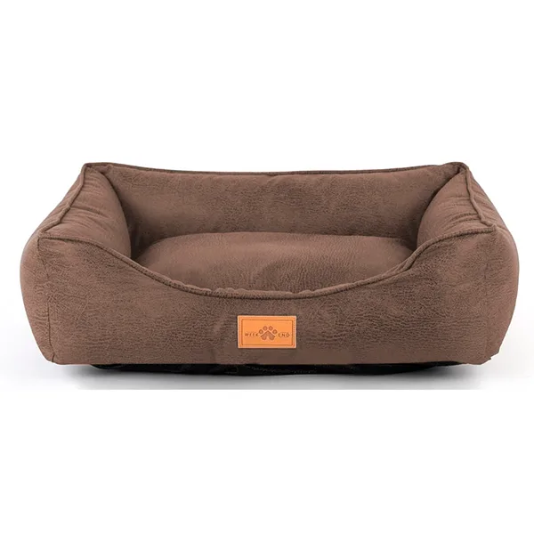 cama perro antipelo marron claro