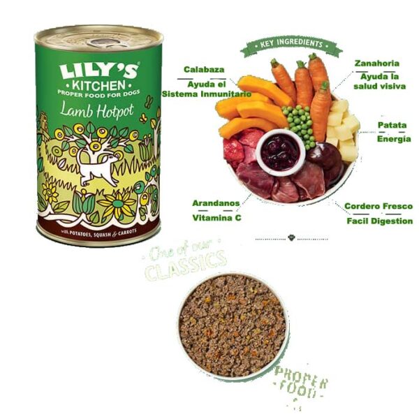 Lily kitchen LAMB HOTPOT lily's kitchen comida humeda para perro de cordero oh my gos