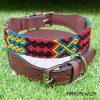 Brillante Collar Mexicano Perro Artesanal Medium 34-48cm - Imagen 7