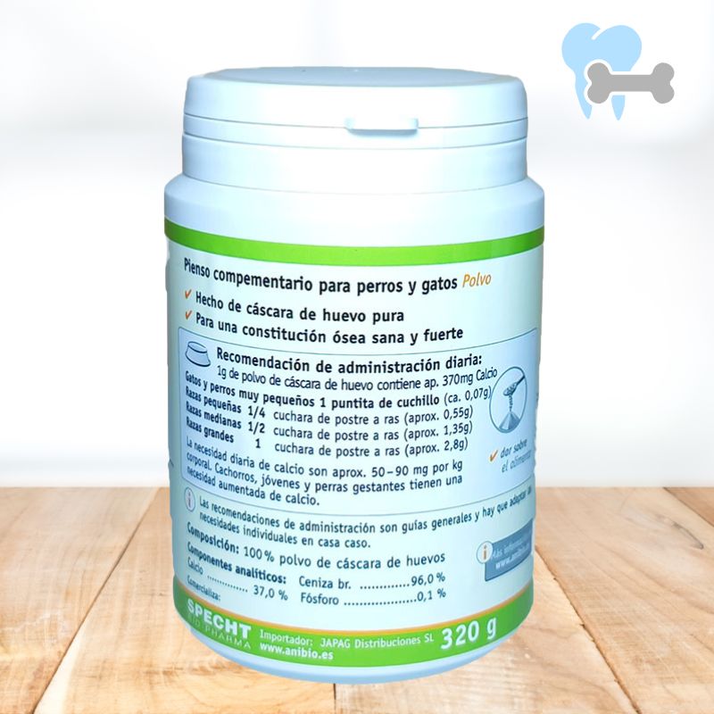 Cáscara De Huevo en Polvo Anibio Calcium - Imagen 2