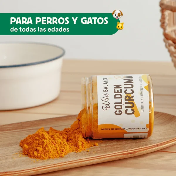 golden curcuma para perros y gatos wild balance