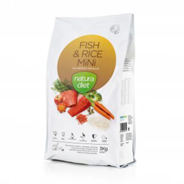 Dingonatura natura diet Fish rice mini pienso perro oh my gos