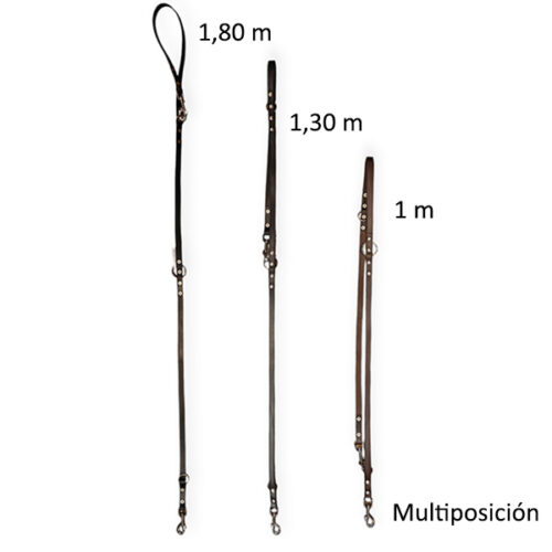 Correa multiposicion perro correa de cuero perro artesanal españa ohmygosweb.com