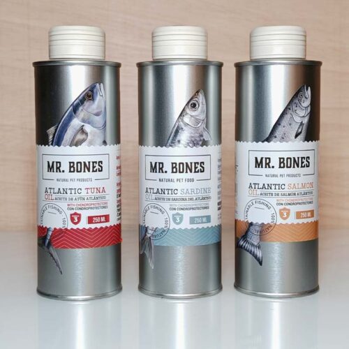 Aceite de salmon para perro con condroprotectores Aceite de pescado para perros Mr bones oh my gos