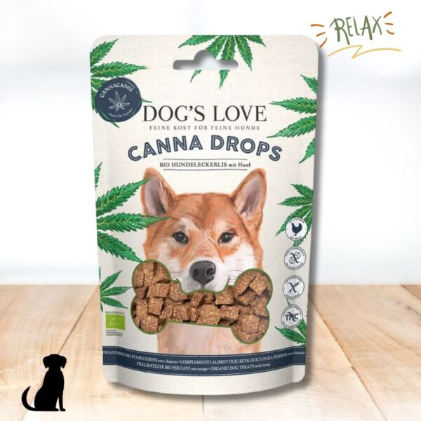Dog's Love Snack Antiestres Perro Canna Drops