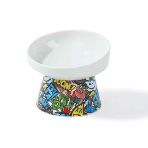 comedero elevado perro y gato m-pets urbanstyle colores