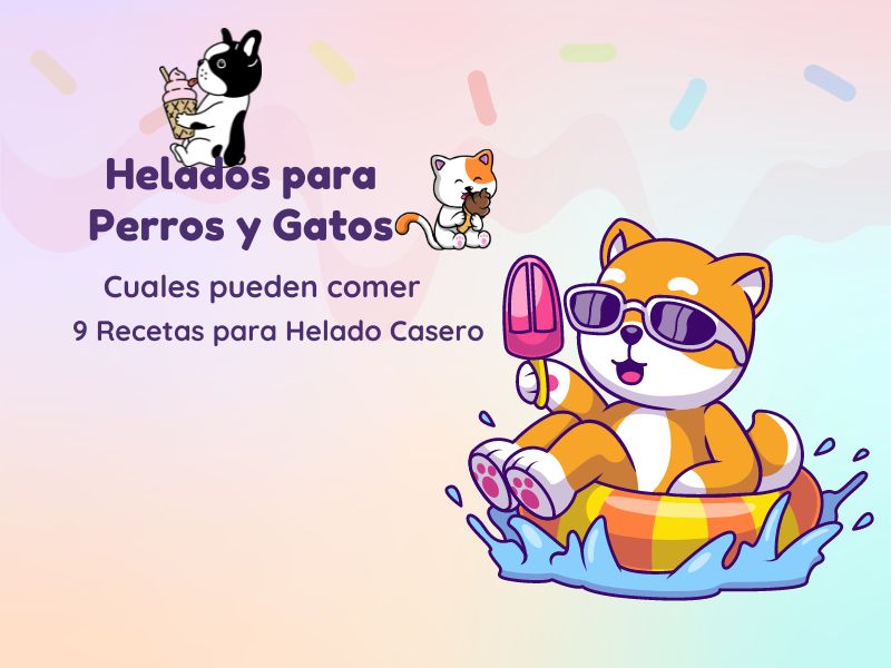 los gatos y los perros pueden comer helado