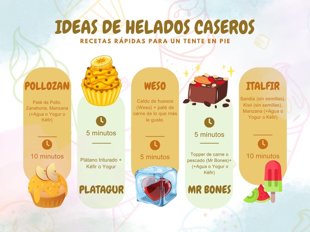 recetas rapidas de helados para perros y gatos