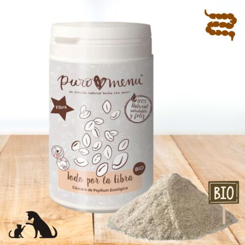 Fibra para Perros y Gatos Cascara de Psyllium BIO 150g puromenu