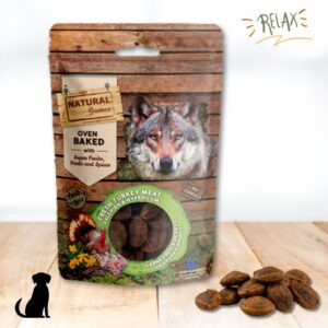 Snack Relajante Natural para Perros Natural Greatness Oven Baked