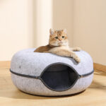 cama donut para gato tunel m-pets