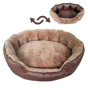 cama perro o gato invierno verano reversible viscoelastica thermoswitch oh my gos