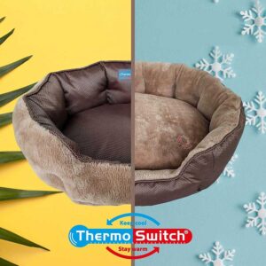 Cama perro invierno y verano thermoswitch reversible ovalada oh my gos