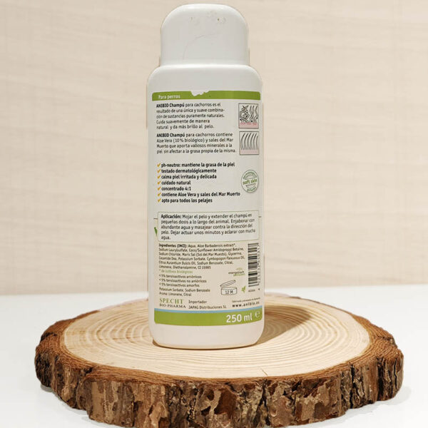 Anibio champu para cachorro aloe vera y manzanilla compra en oh my gos