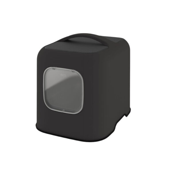 Arenero gato cerrado ECO mypet arenero biala NEGRO ohmygos