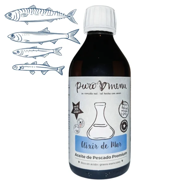 elixir de mar puromenu compra en ohmygosweb Aceite de Pescado para Perros y Gatos Alto Omega 3