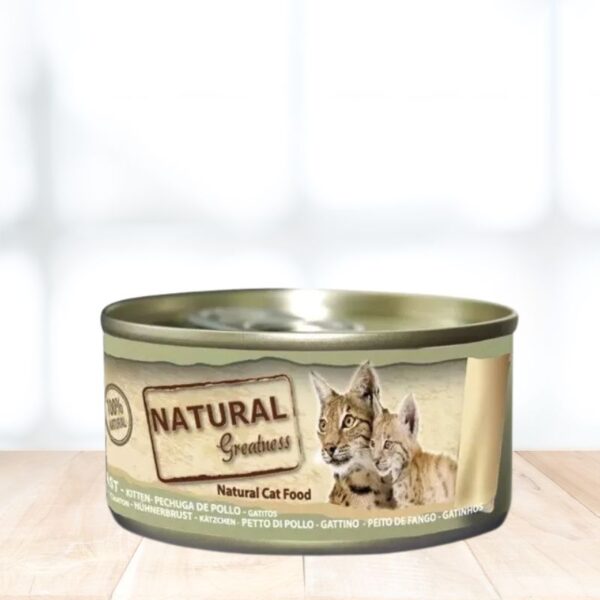 natural greatness gatos KITTEN lata pechuga pollo ohmygosweb.com