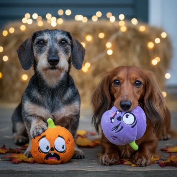 2 en 1 Calabazas de Juguete Halloween Perro-oh my gos