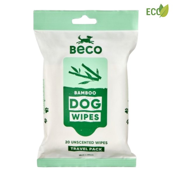 Beco pets Toallitas Higiénicas Perros bamboo Bolsillo 20 uds ohmygosweb