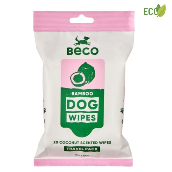 Beco pets Toallitas Higiénicas Perros coco Bolsillo 20 uds ohmygosweb