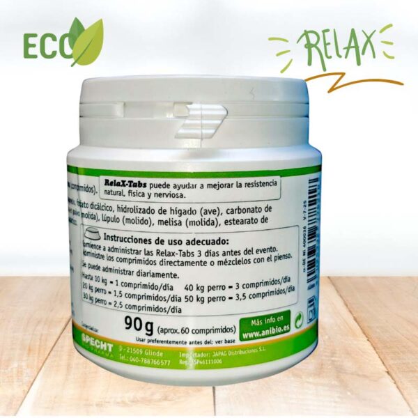 Relax Tabs Anibio Pastillas Relajantes para Perros - Imagen 2