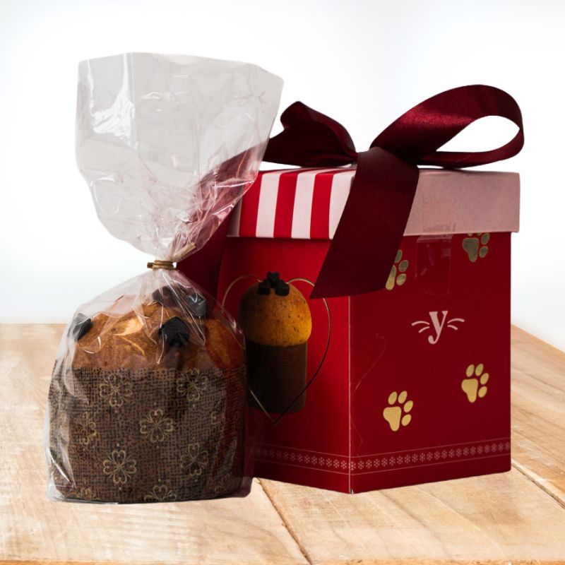 Panettone para Perros Gatos PanePet Yogupet ROJO