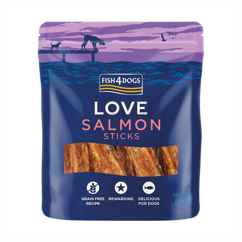 sticks Fish4Dogs Snack Salmon Perro