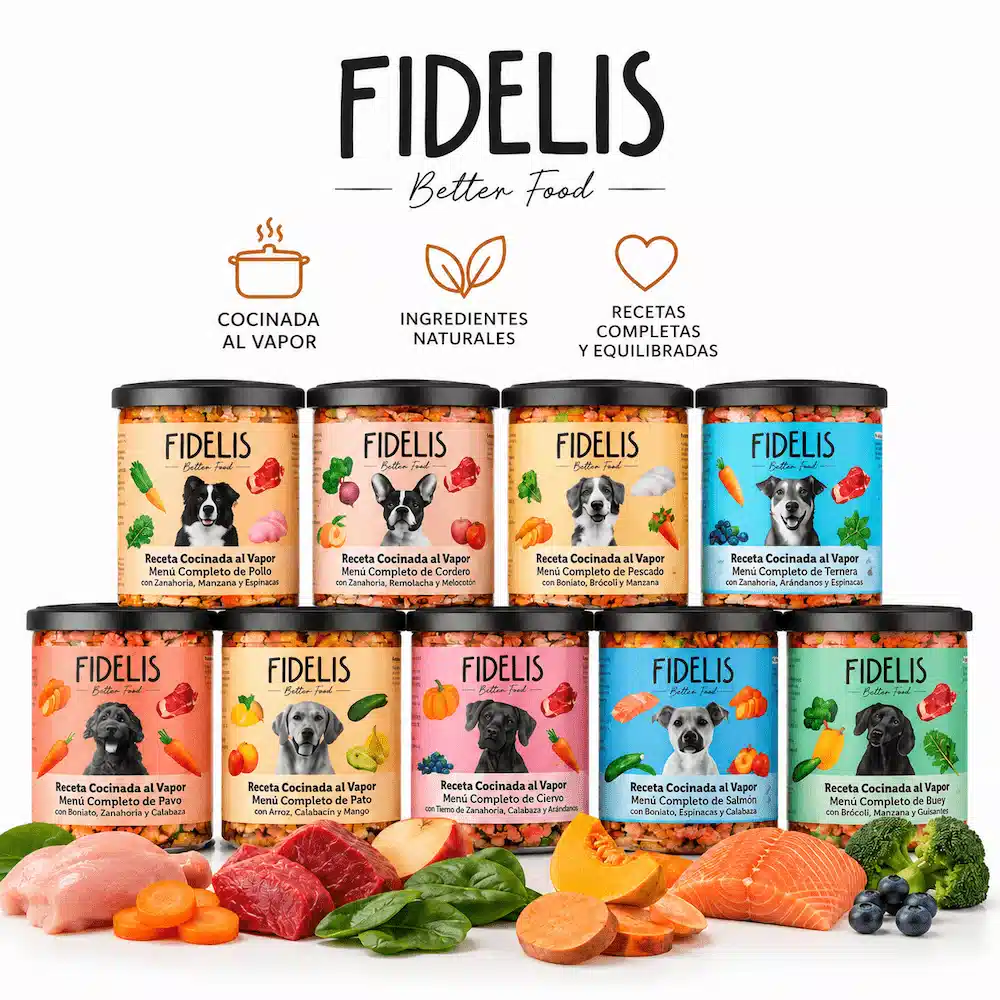 FIDELIS COMIDA PERRO comida cocinada al vapor compra oh my gos