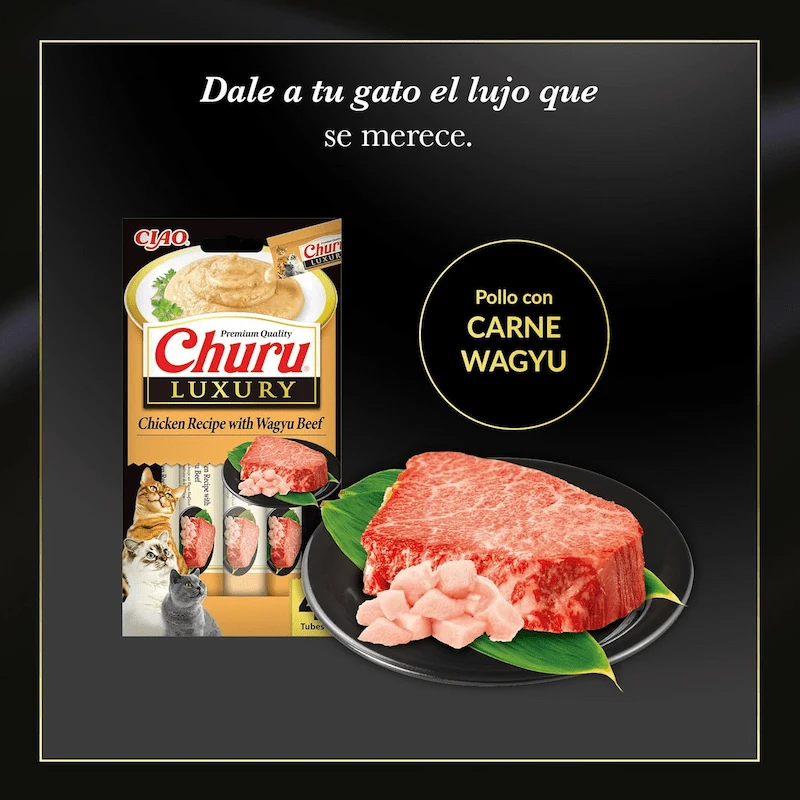INABA CHURU LUXURY POLLO TERNERA WANGYU compra online ohmygosweb.com