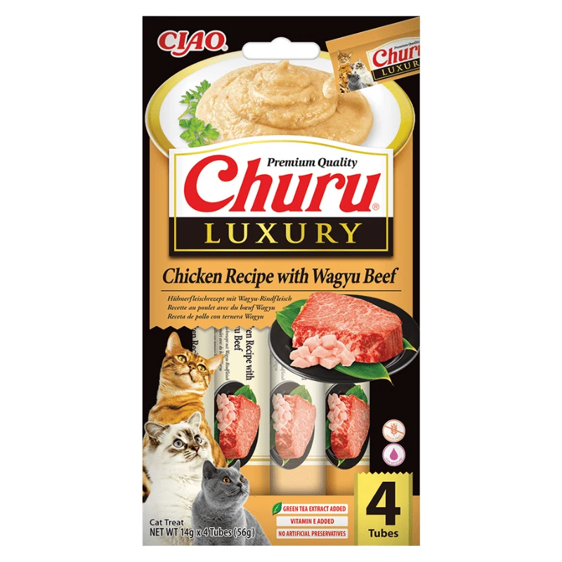 INABA CHURU LUXURY POLLO TERNERA WANGYU compra online ohmygosweb.com